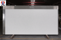 白いミラーの人工的な水晶平板は虚栄心の島のベンチの上のための3200*1800mmを大きさで分類する