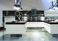 高密度自然な黒3000*1400は台所のための水晶石を設計しました