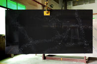 台所人工的な水晶石造りのカウンタートップのカラーラの黒色3200*1600*20mm
