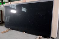 大理石の一見の黒の容易な人工的なCararraの水晶石の平板はきれいになる