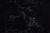 黒い色のCalacattaの水晶表面の台所上の8mm 10mm 15mm 20mm厚さ