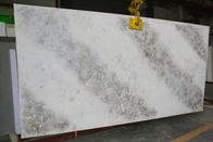Calacattaの灰色の人工的な水晶石造りの平板3000*1400mm 0.02%の島のカウンタートップ