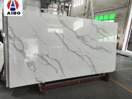 BenchtopのためのCalacattaの高密度白い水晶石造りの平板。